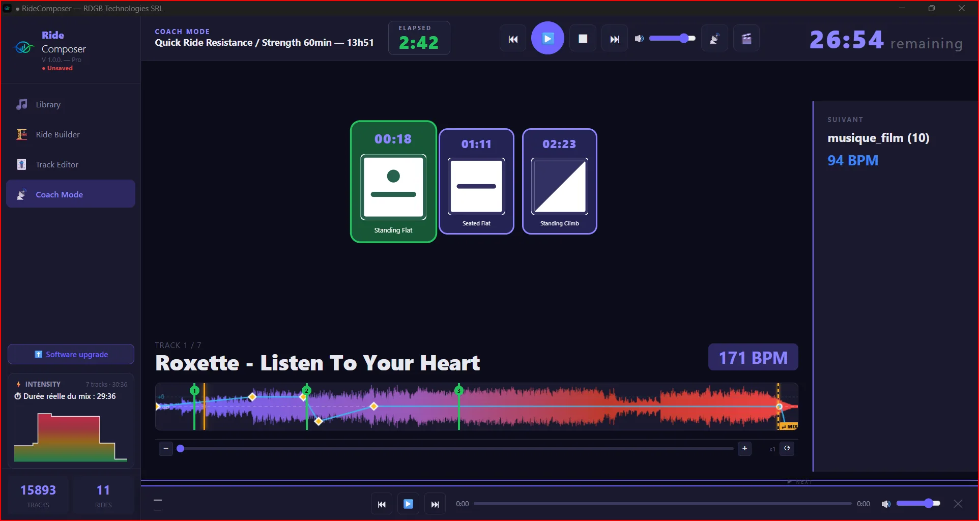 Coach Mode — animation de cours en direct avec minuteur